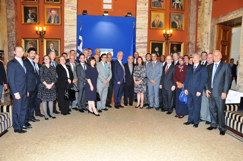 The Speaker of the Hellenic Parliament receives the Heads of Diplomatic Missions in Athens