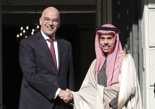 Minister of Foreign Affairs of Saudi Arabia in Athens for talks